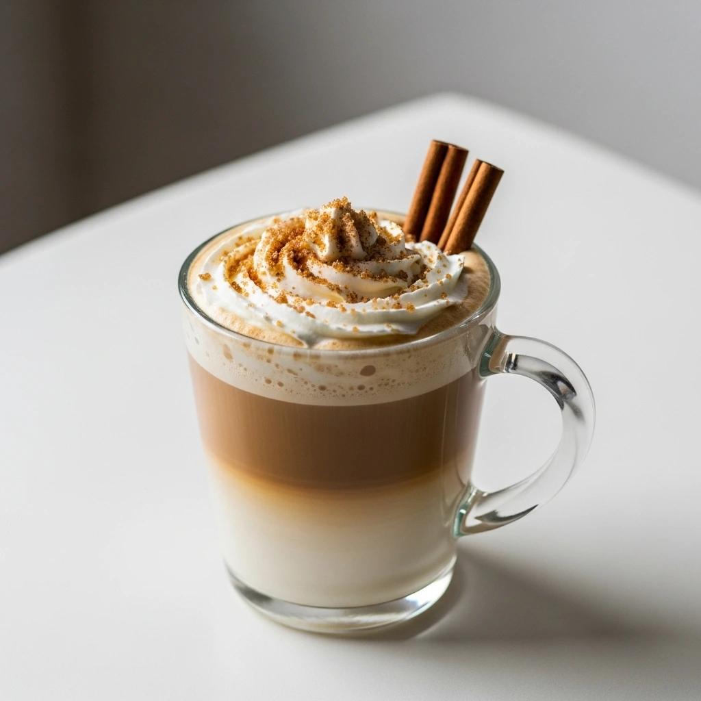 brown sugar cinnamon latte from mobile coffee cart