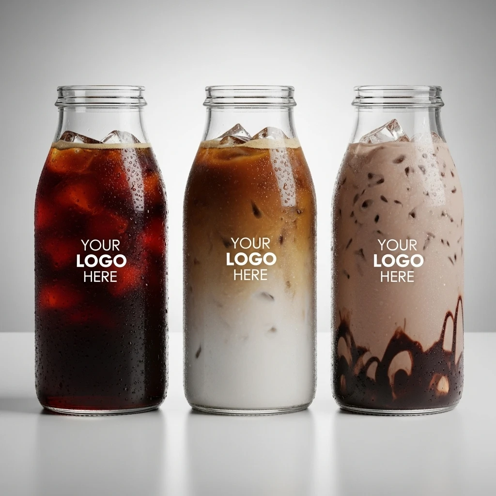 bottled coffee from mobile coffee cart menu