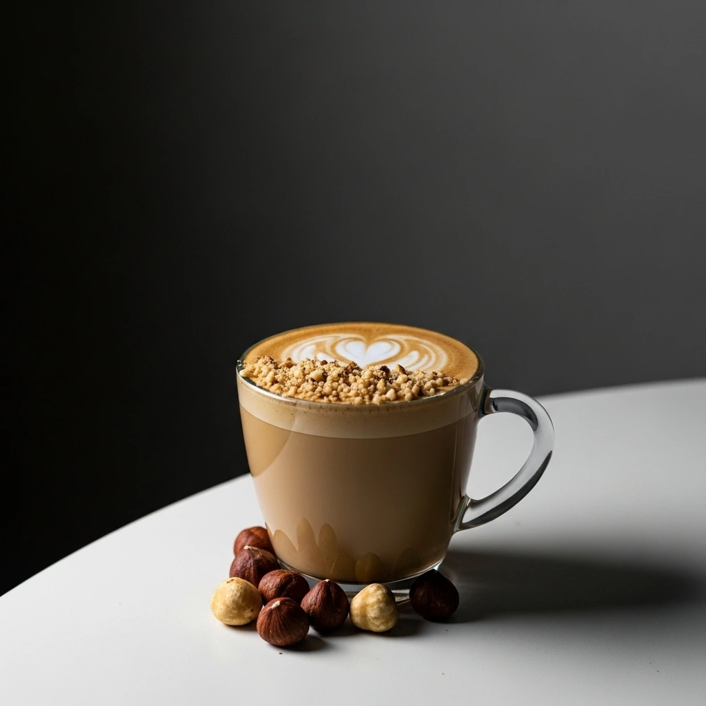 Hazelnut Latte from mobile coffee cart