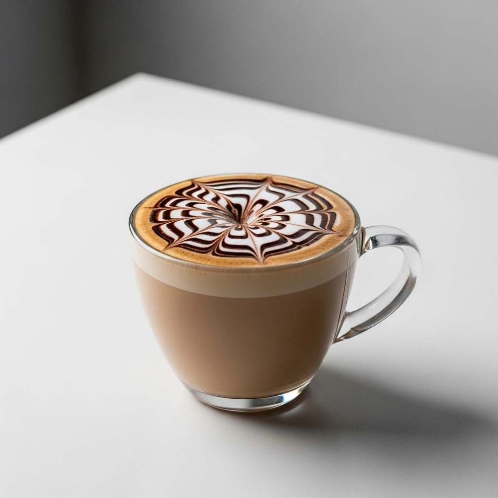 nutella latte from mobile coffee cart