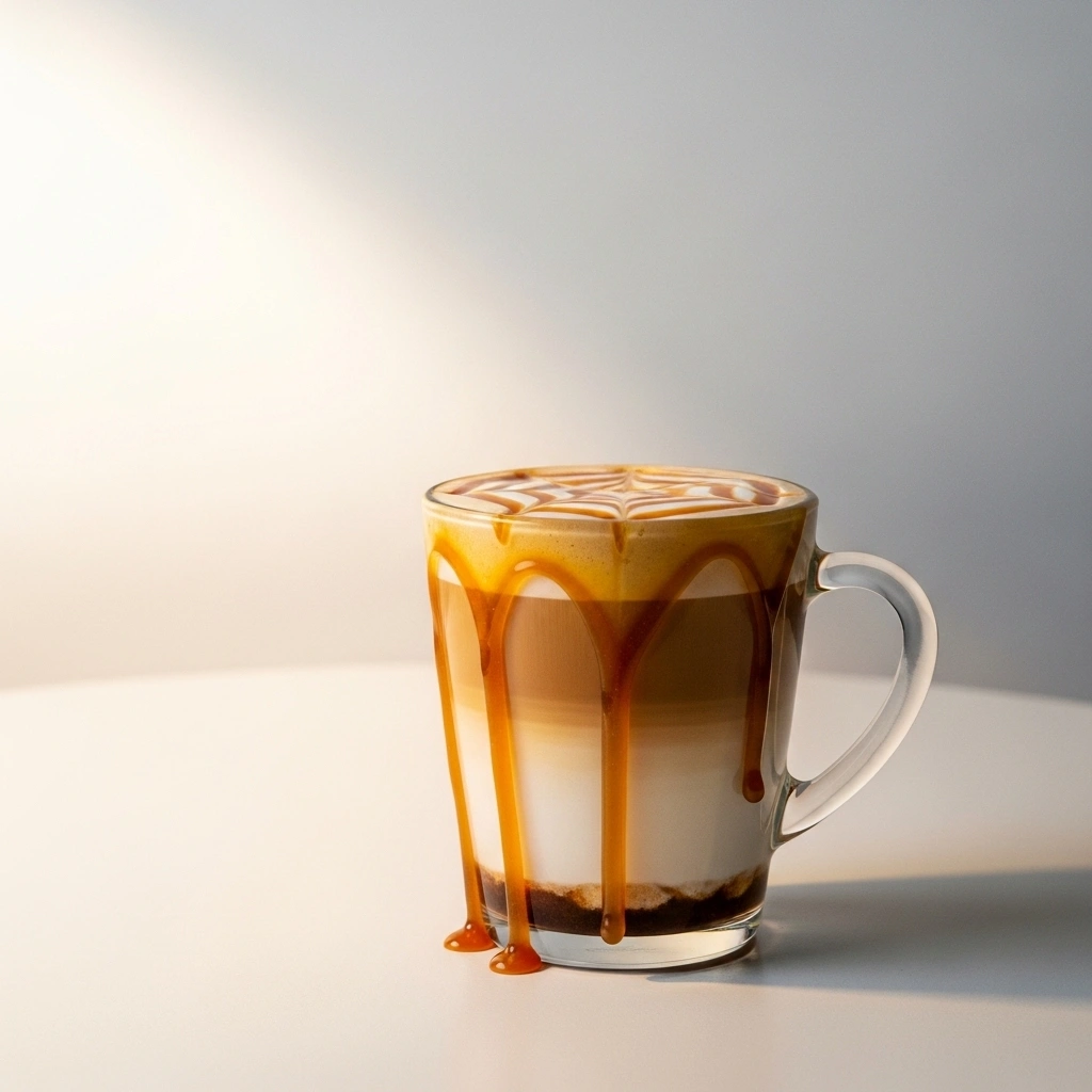 salted caramel lattee from mobile coffee cart